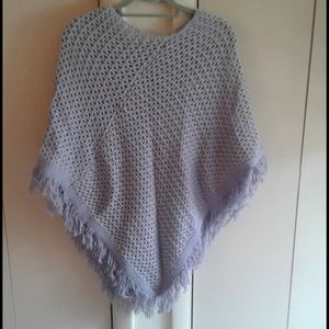 Vintage knit poncho